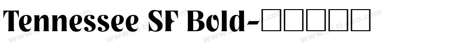 Tennessee SF Bold字体转换